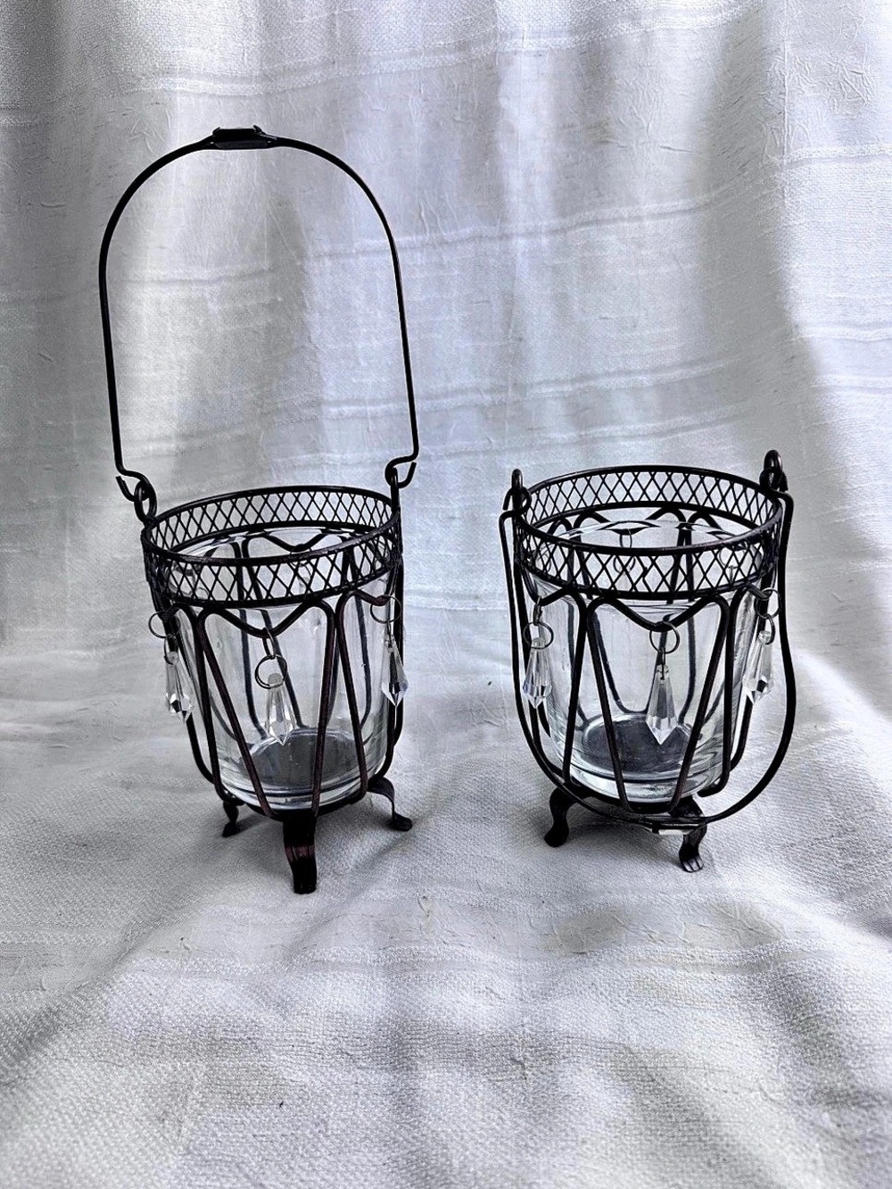 Vintage Home Essentials Grand Victorian Chelsea Votive Candle Holders Pair